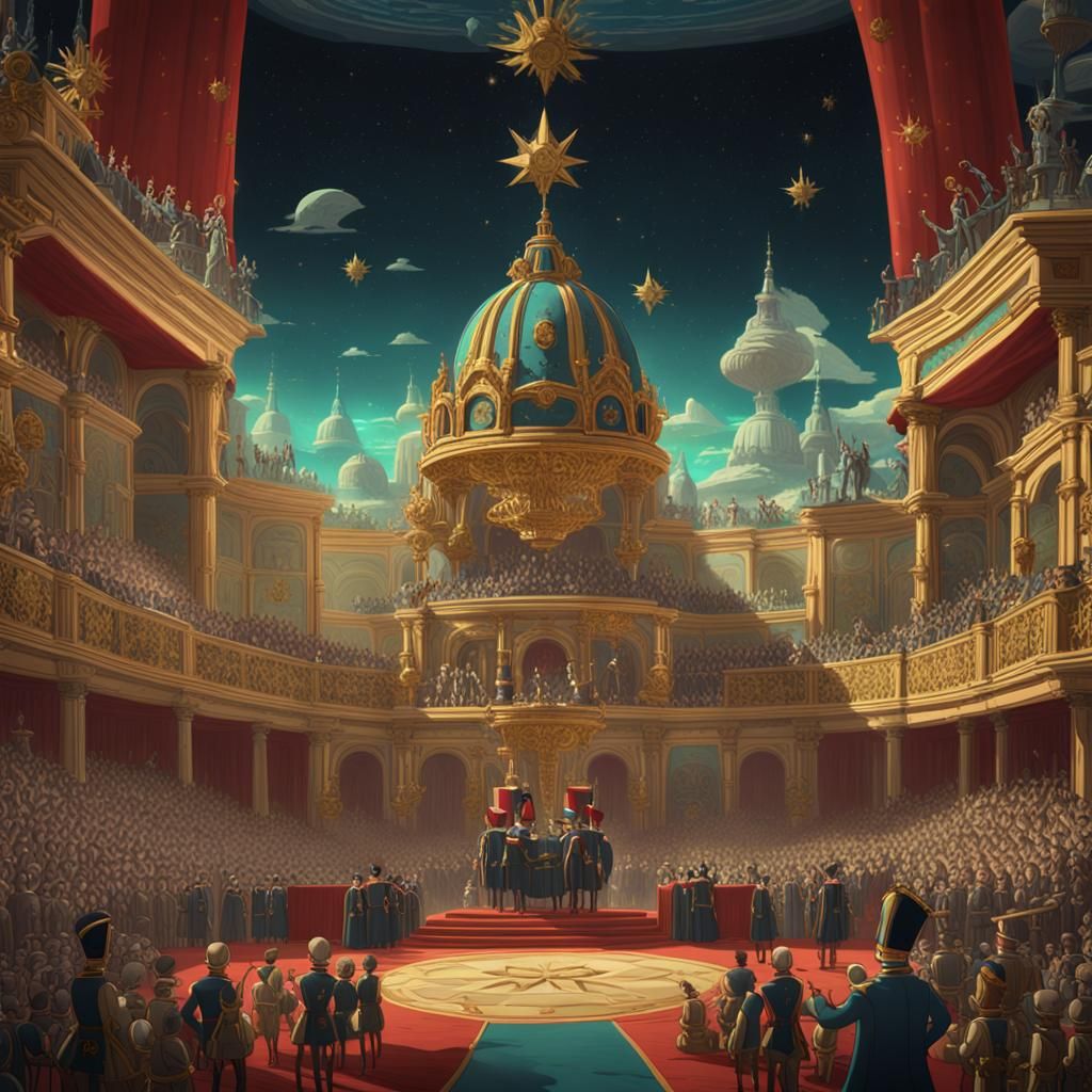 Napoleon's Coronation: Rick and Morty Art