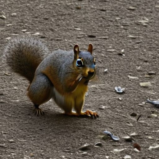 Squirrels Populate a Desolate Wasteland