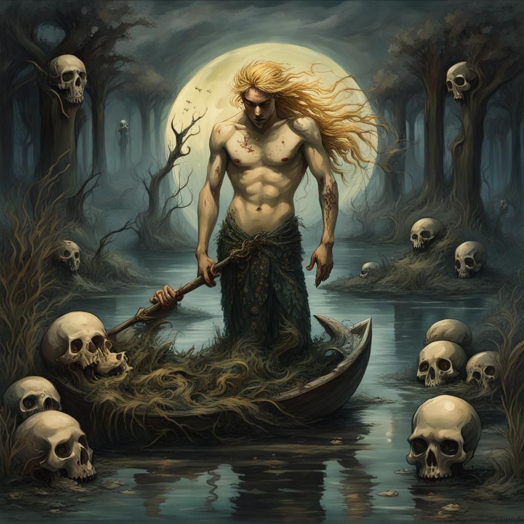 Gothic Merman in Skull Swamp, Renaissance Style