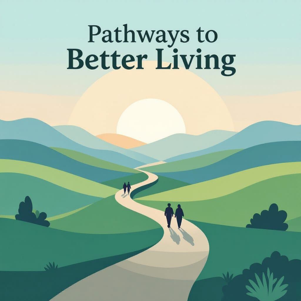 Sunrise Landscape Path to Better Living Banner