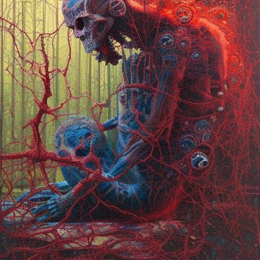 Terrifying Ecological Sci-Fi Horror Art