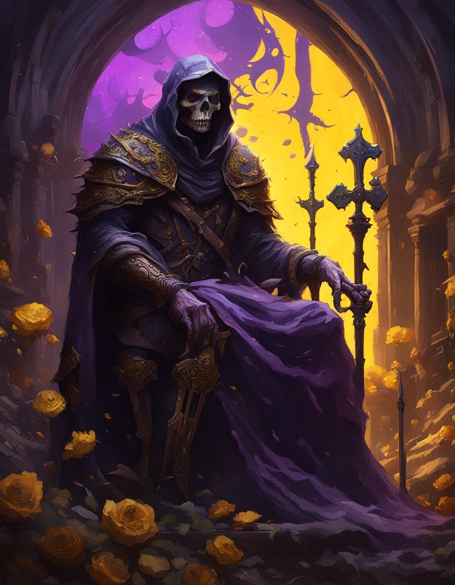 Dark Fantasy Death Concept Art in 8K