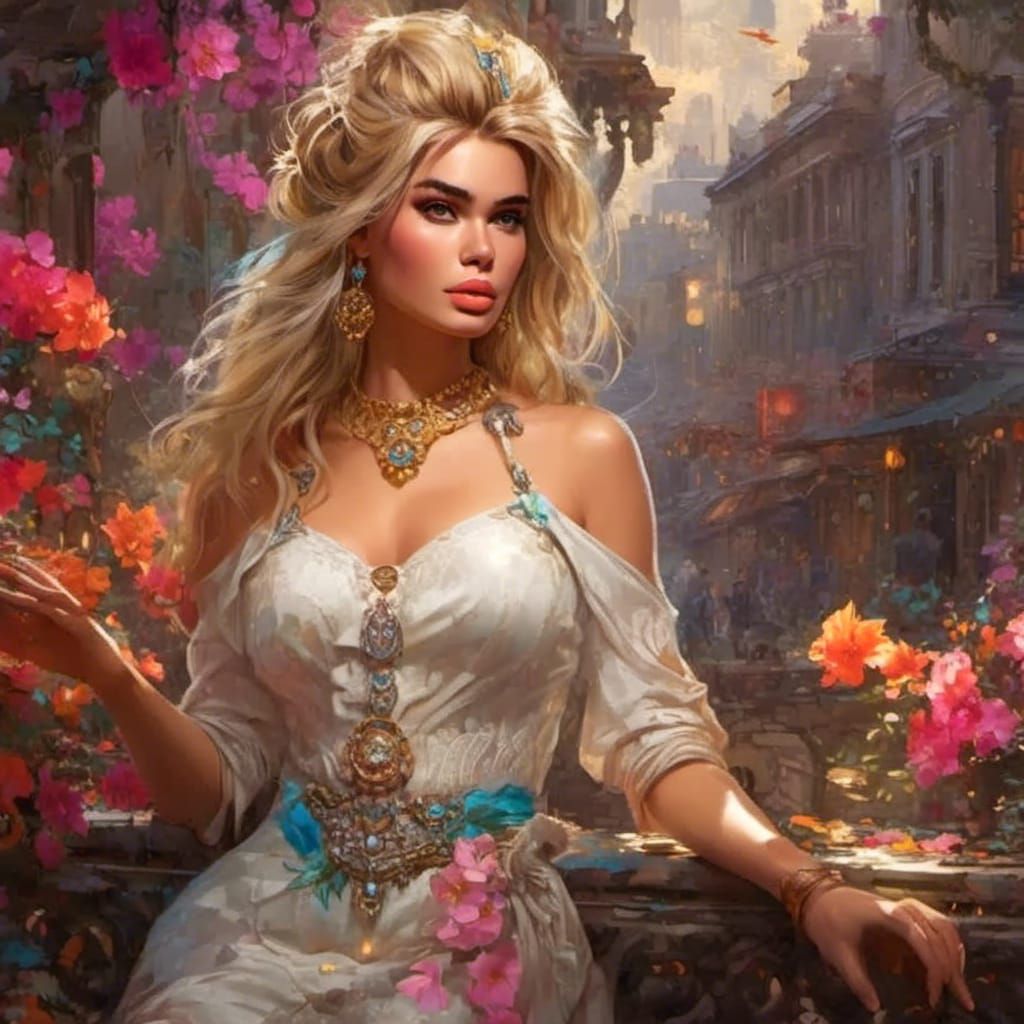 Brigitte Bardot Inspired Fantasy Portrait