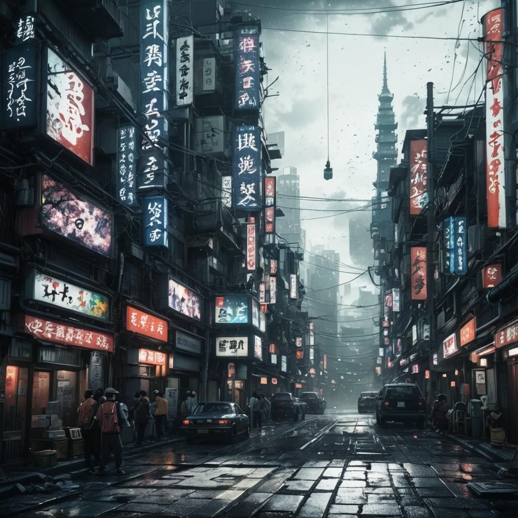 Tokyo Nights in Detailed Matte Painting