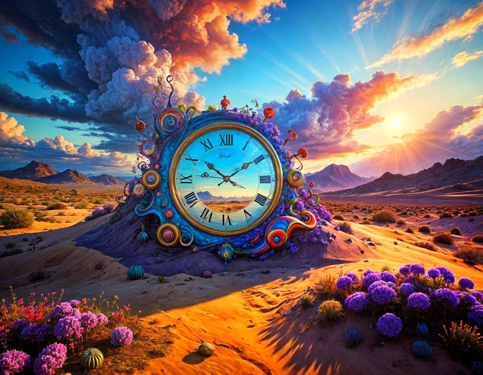 Surreal Dreamscape in Vibrant Colors