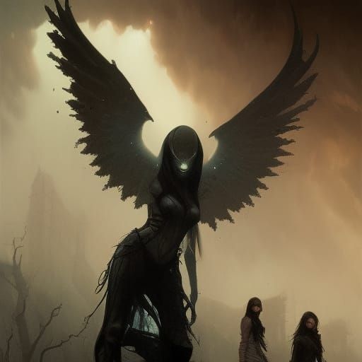 Sinister Shadows: Dramatic Dark Fantasy Art