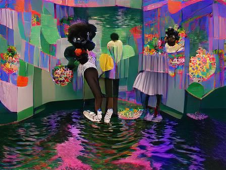Colorful Fever Dream: Water Flows in Vivid Art