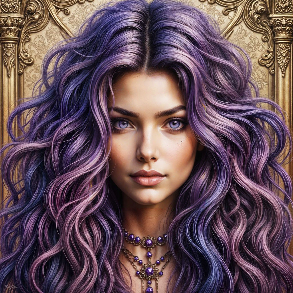 Elegant Portrait in Rich Jewel Tones