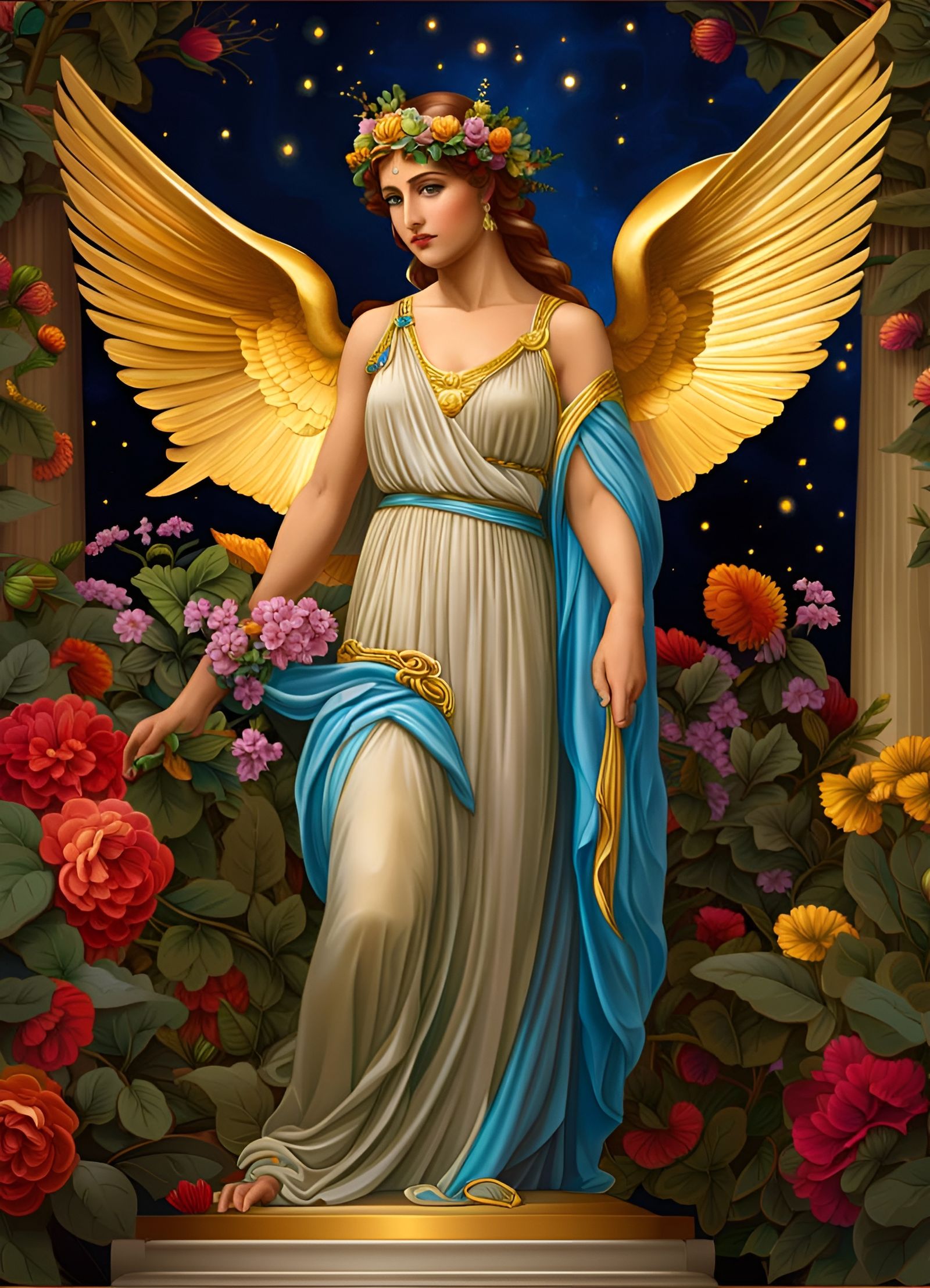 Erato: Greek Goddess of Poetry in Cosmic Style