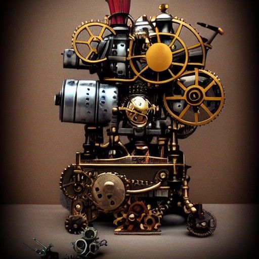 Steampunk Engine Inspired by Howl's Moving Castle