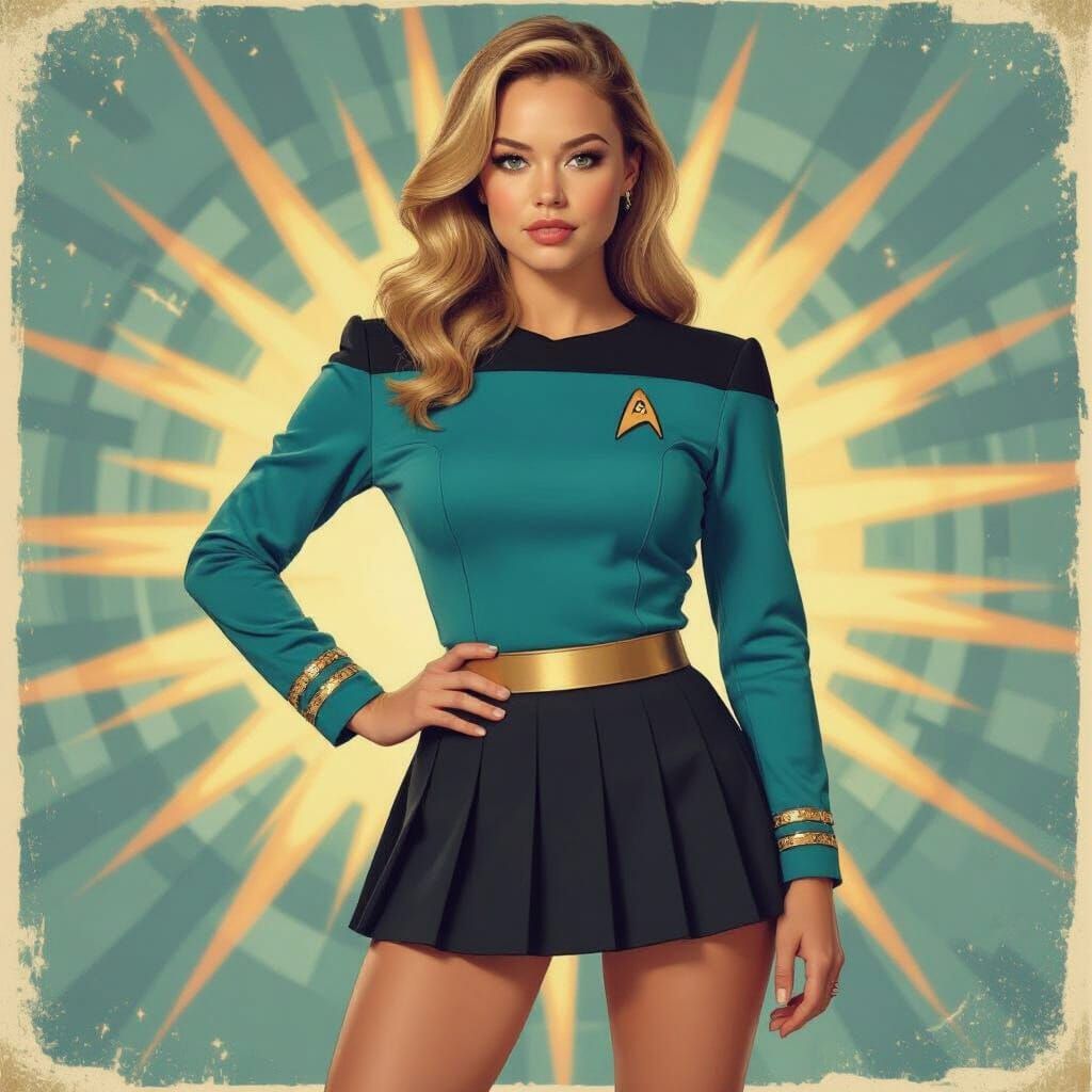 Sydney Sweeney in Retro-Futuristic Star Trek Uniform