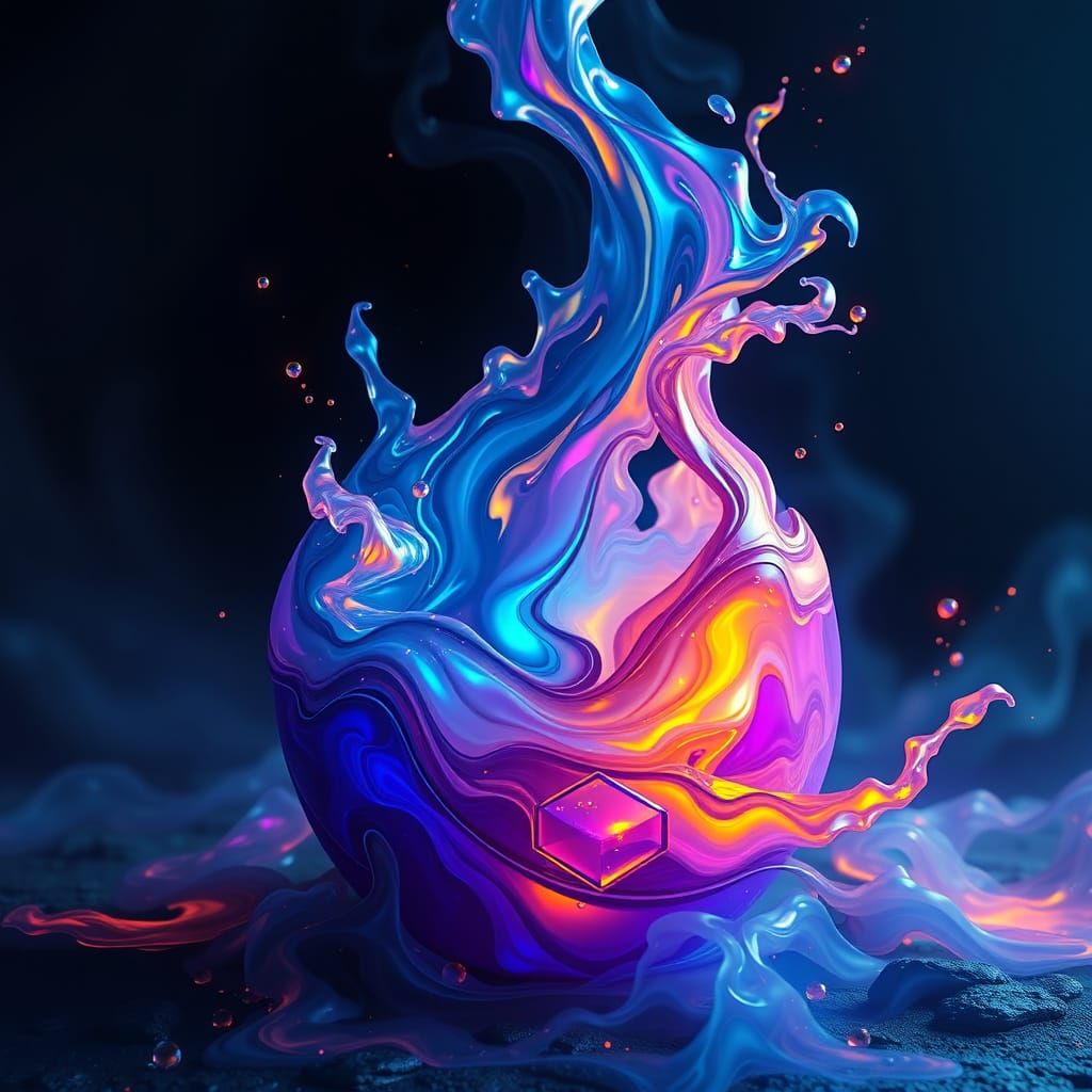 Enchanted Mystic Potion in Dark Fantasy Style