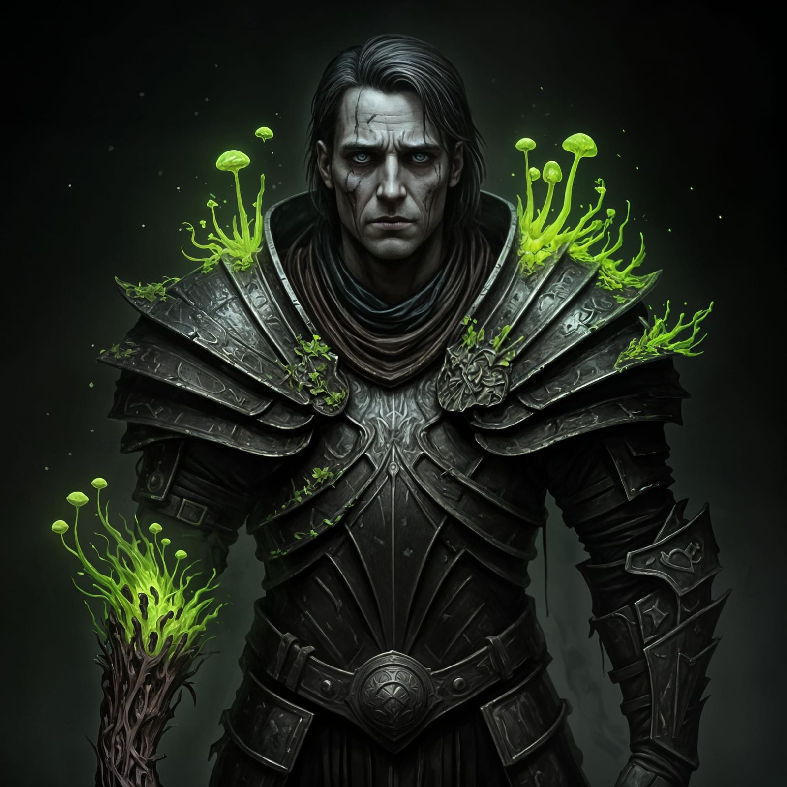 Warrior's Desolate Resolve: Bioluminescent Decay