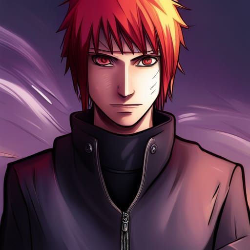 Sasori from Naruto Shippuden in Anime Style
