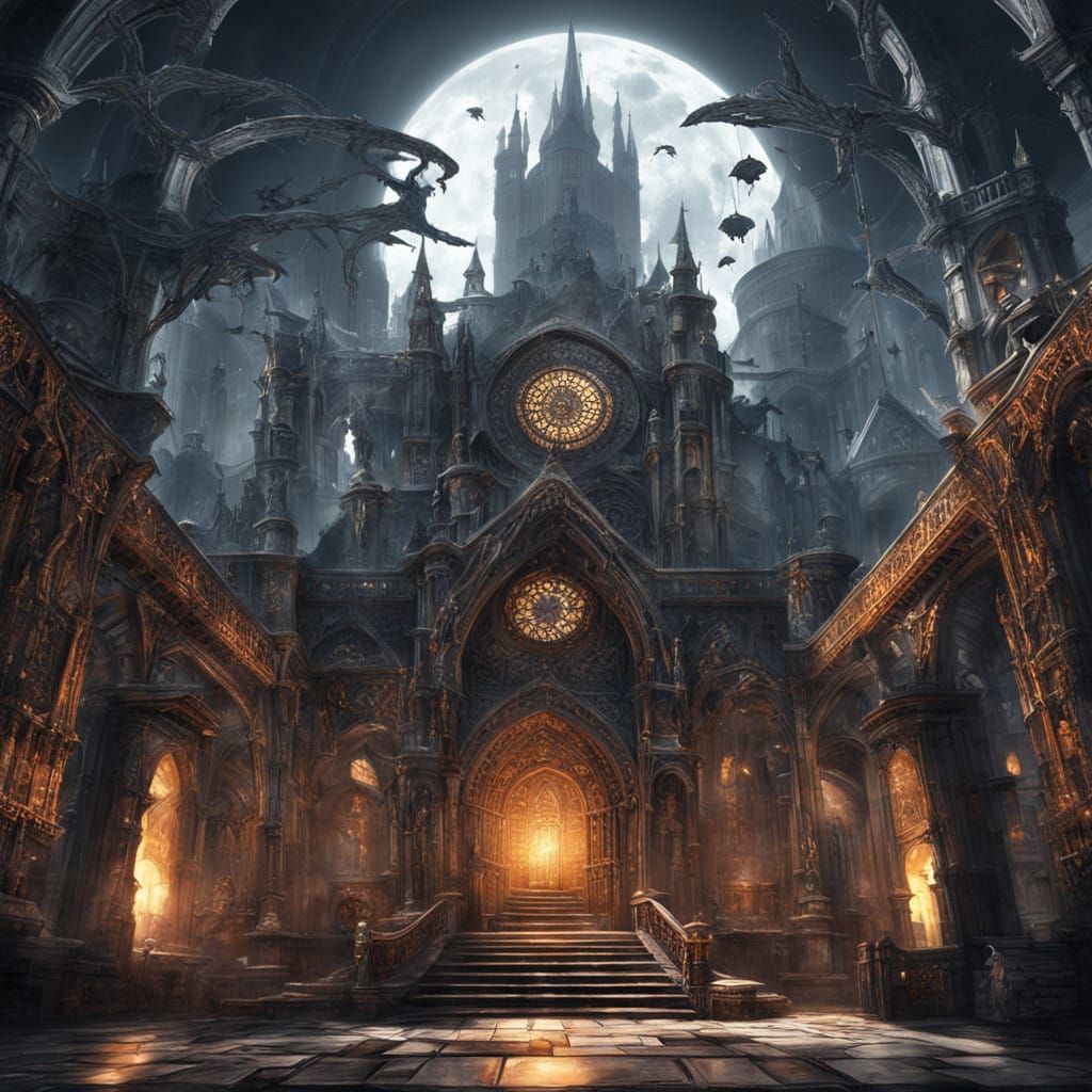 A Dusty, Leather-Bound Grimoire Lies Open to a Young Girl Re...