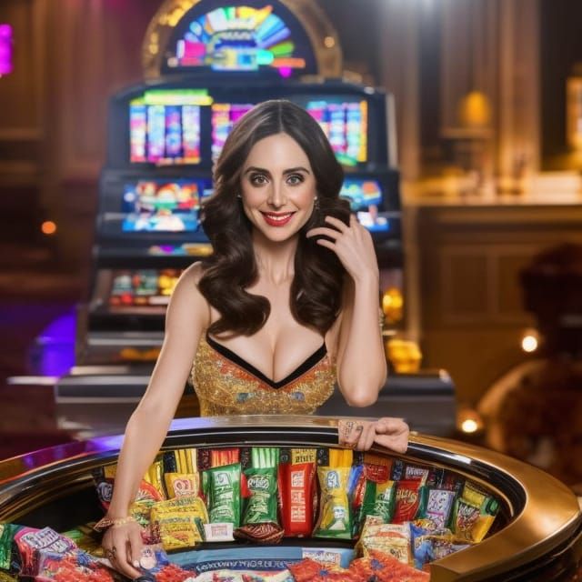 Casino Royale: Woman with Potato Chips in Las Vegas