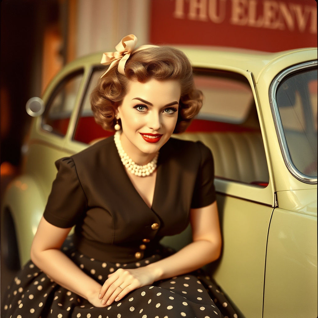 Vintage 1950s Lady Portrait