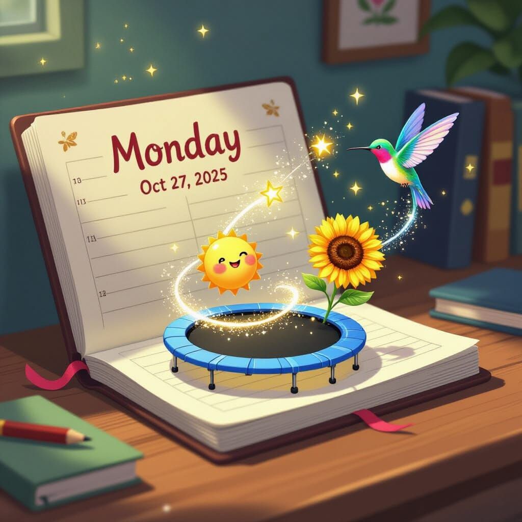 Magical Planner Portal to Enchanted Garden