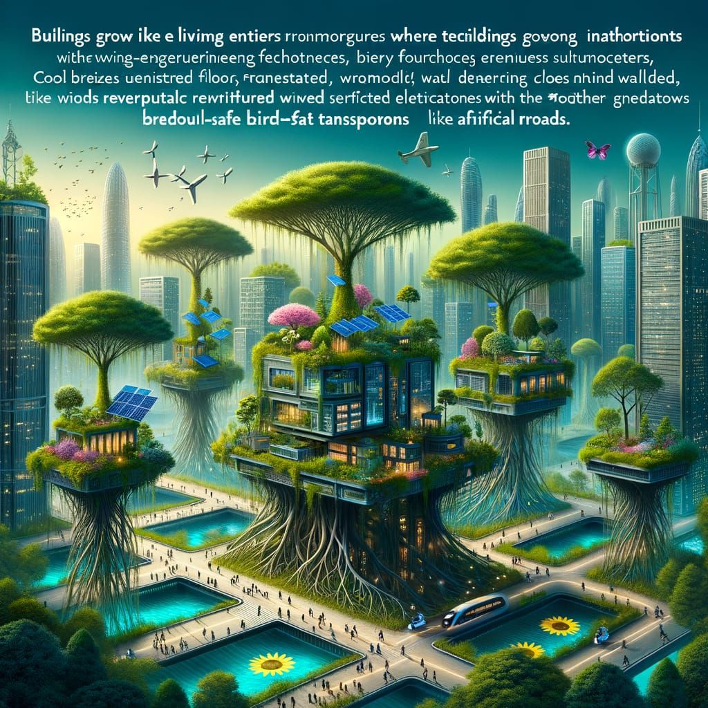Harmonious Bio-Engineered Cities in Nature