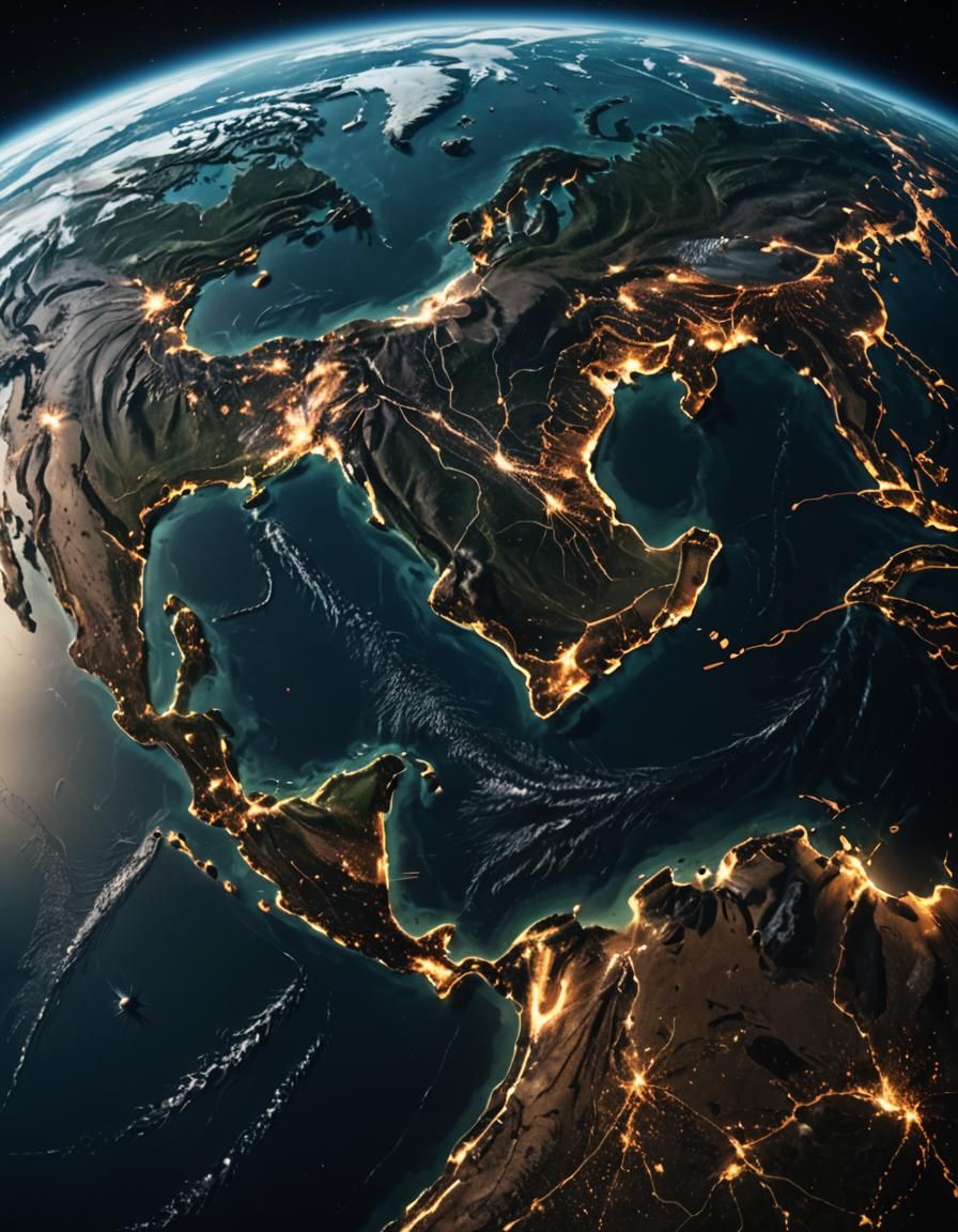 Earth from Space with Data Streams: Cinematic Quality