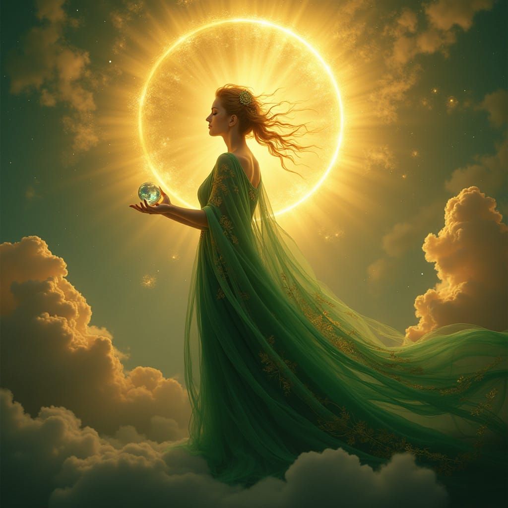 Gaia Mother Earth in Ethereal Aura