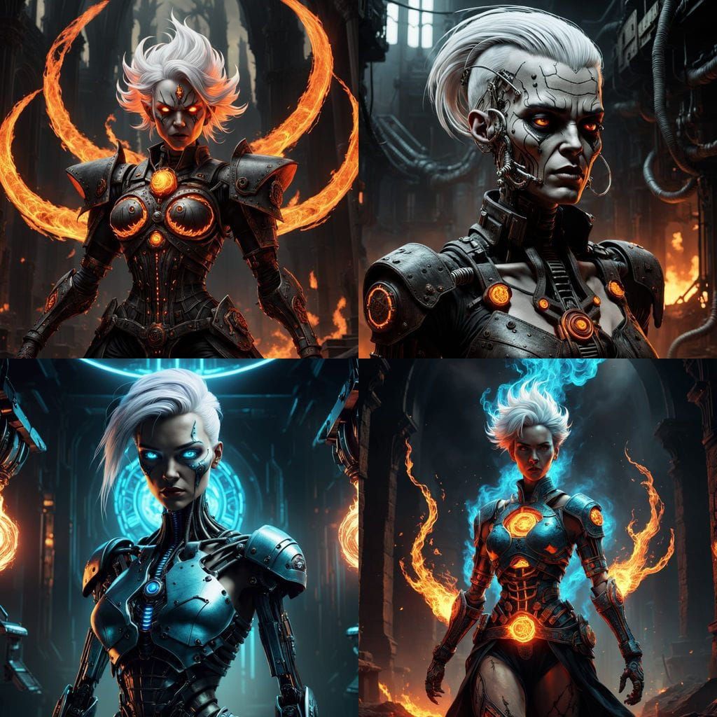 Warhammer 40000 Psyker in Corrupted State, Full Height, Shor...