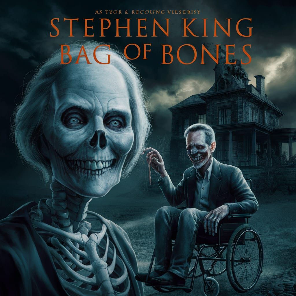 Stephen King cover book of "Bag of Bones", an old faceless o...
