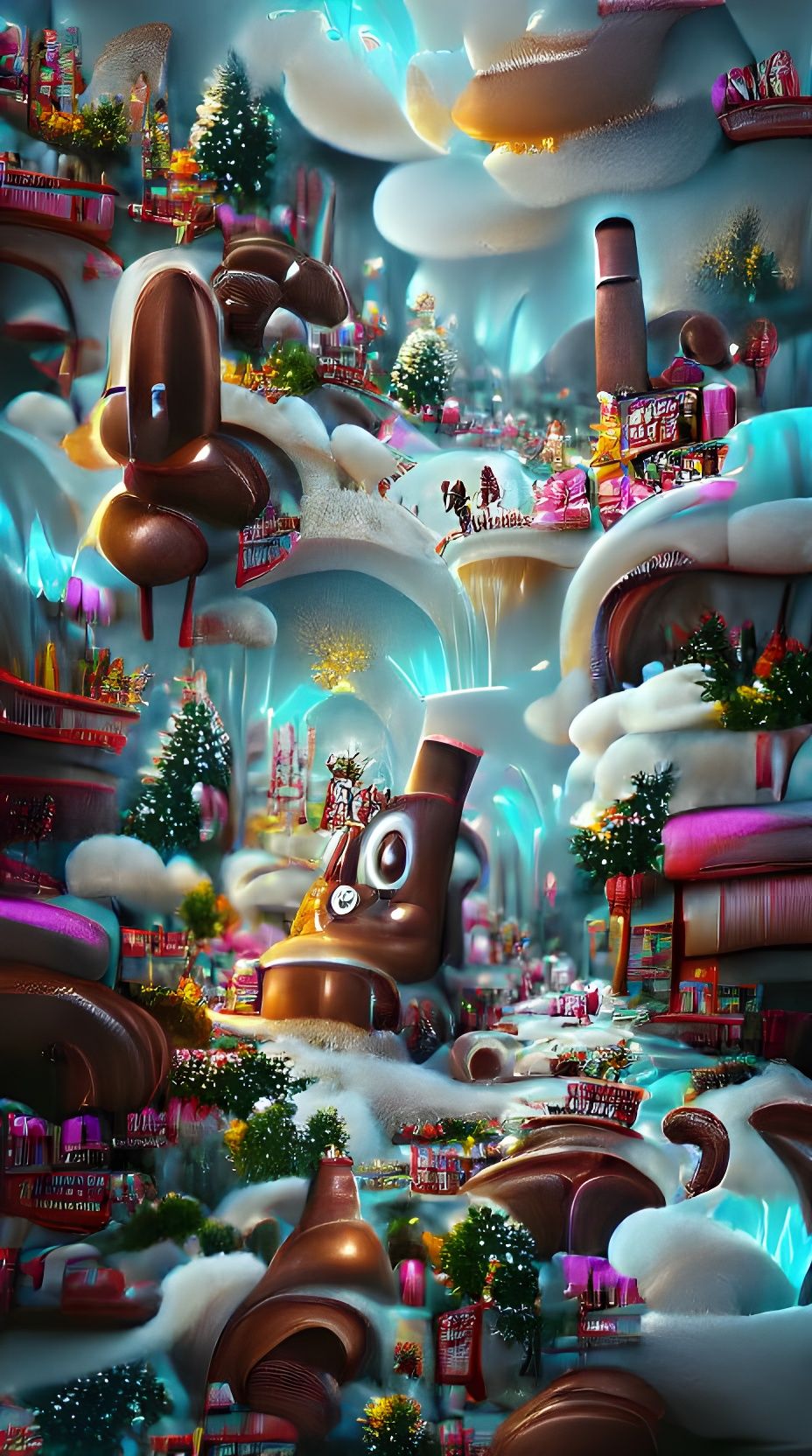Festive Chocolate Factory Christmas Wonderland