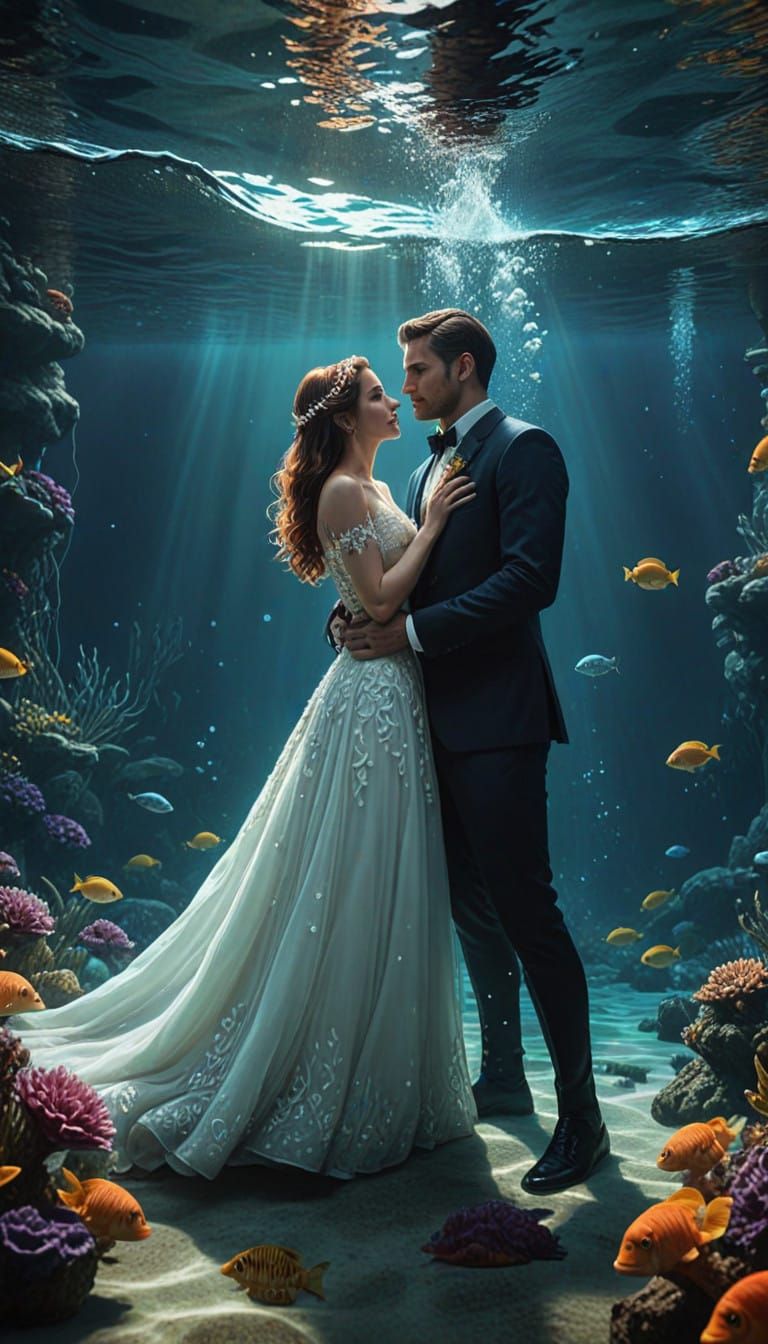 Ethereal Oceanic Celebration in Vibrant Hues