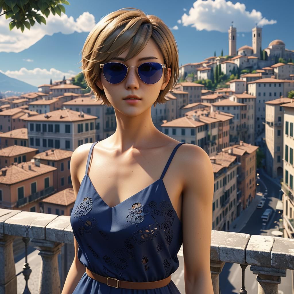 Tomboy in Italy: Dreamcore Artstation Image