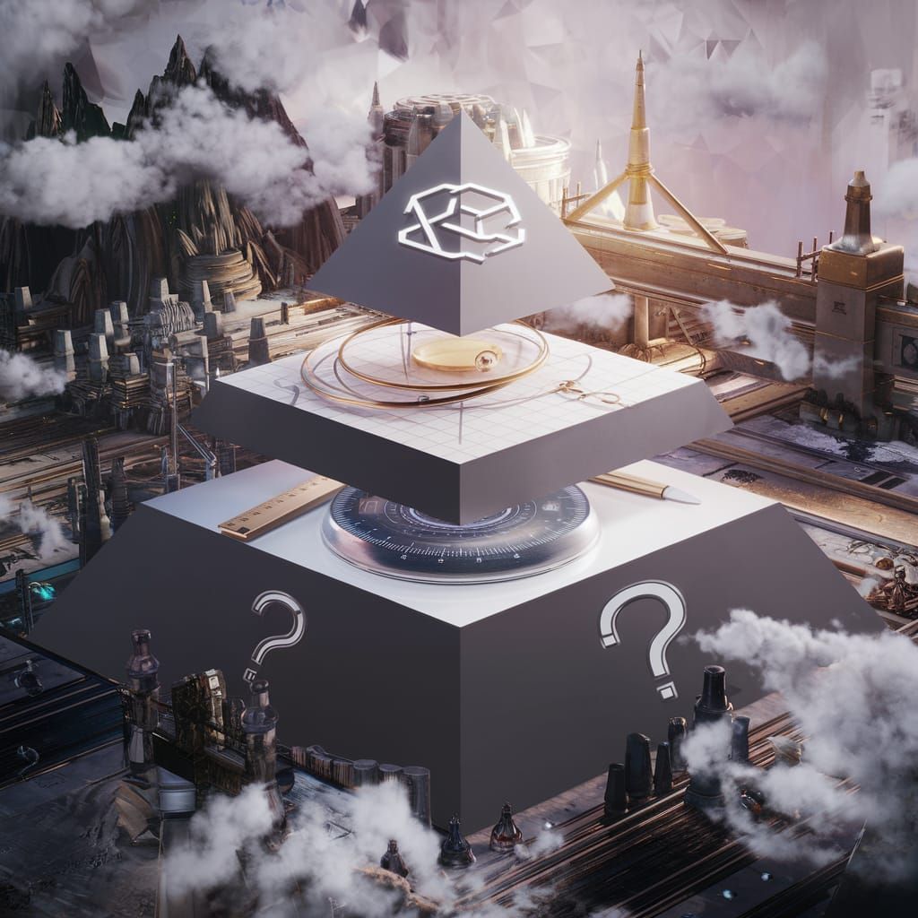 Fantasy Pyramid of Design Tools in Matte Painting