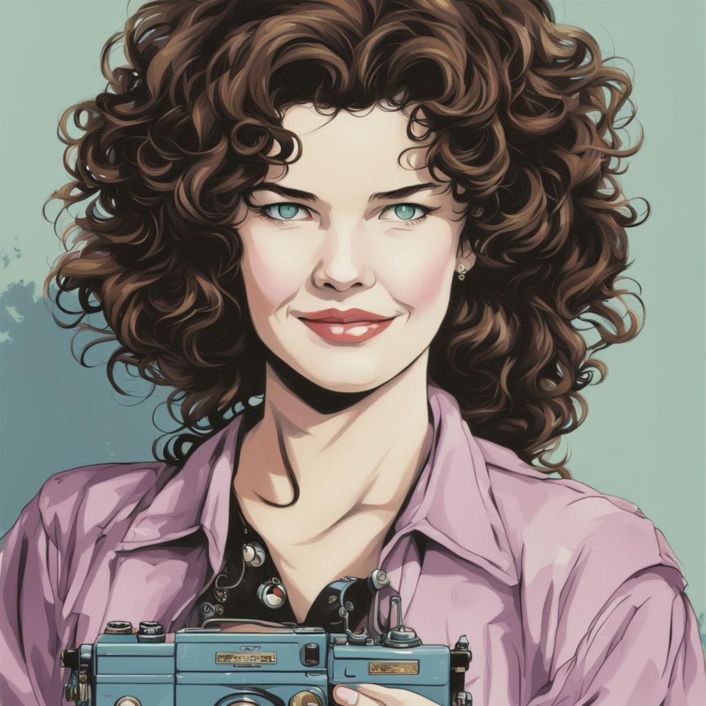 Anime Style Portrait of Heather Langenkamp