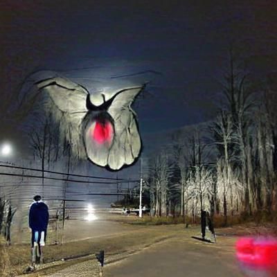Mothman: Cryptid in Digital Art