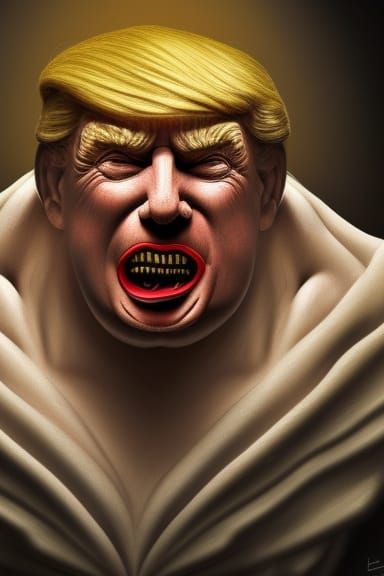Donald Trump as Quasimodo Portrait