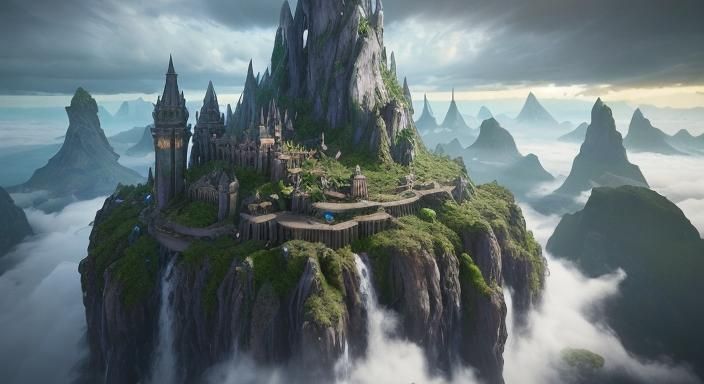 Fantasy Explorers Discover Magical Floating Islands