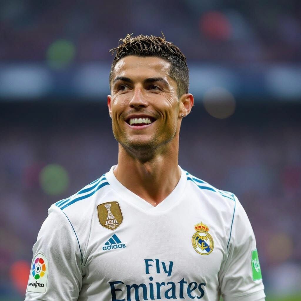 Cristiano Ronaldo Football Star Action Shot