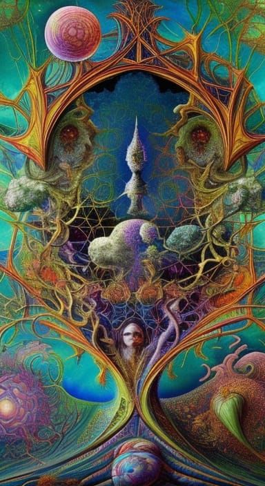 Fractal Sculptures Inspired by Gothic Fantasy Art