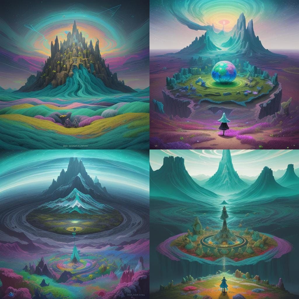 Surreal Landscape in an Ever-Changing Realm