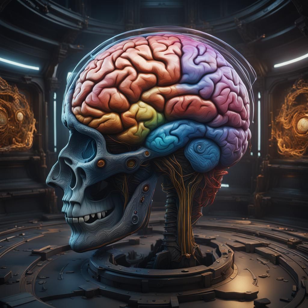 Brain MRI Scan Highlighting Emotional Activity