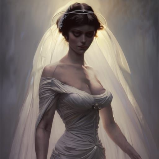 Sinister Bride in H.R. Giger Style