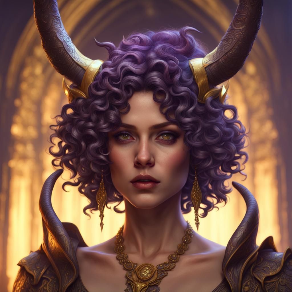 Dark Fantasy Queen with Horns, Masterpiece