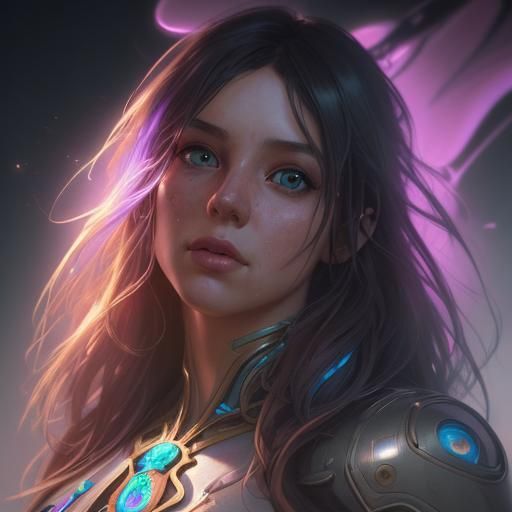 Psychedelic Pop Art Portrait in 8K Resolution