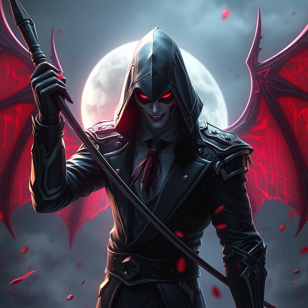 Vampire Assassin with Limitless Blood: 3D Anime Art