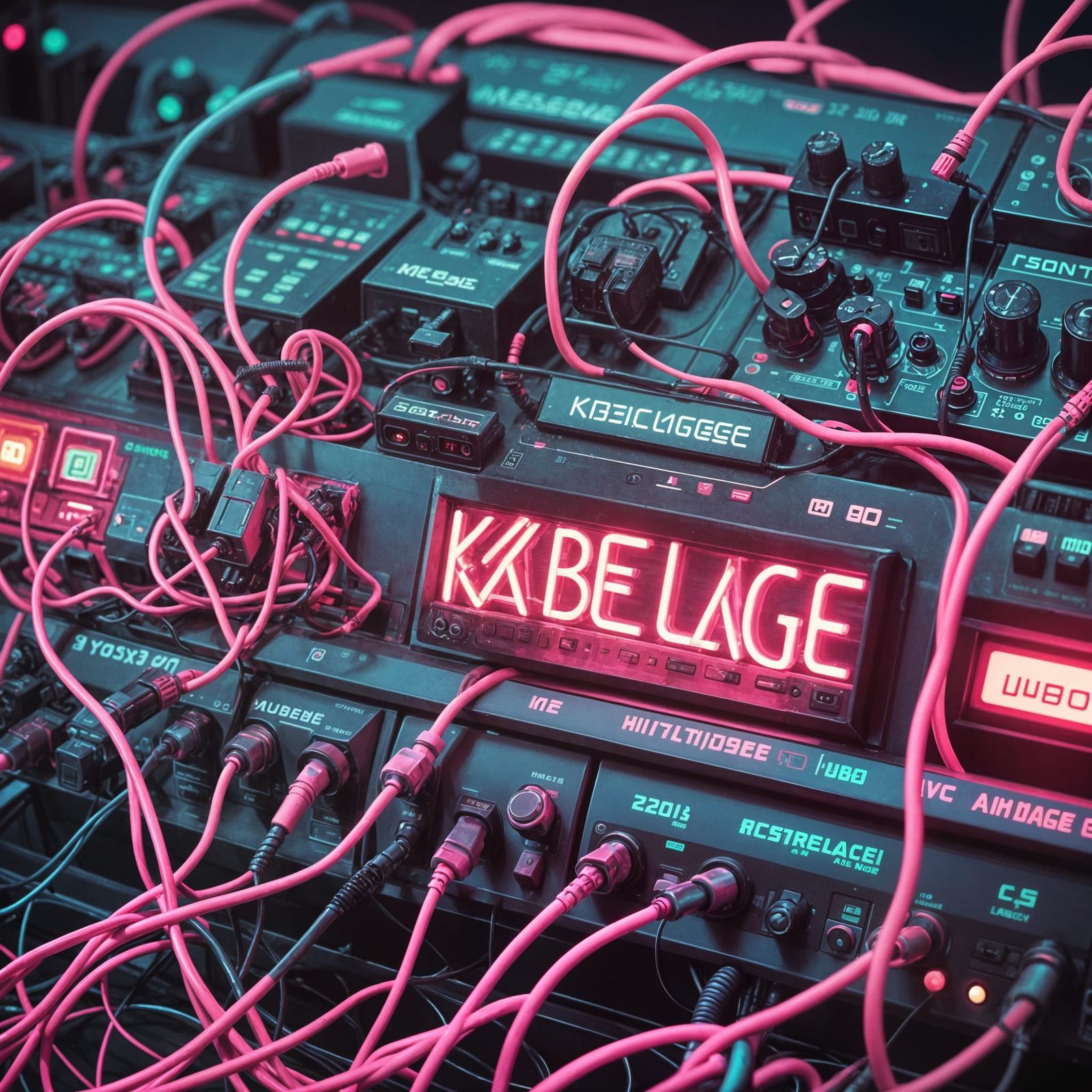Neon Cables Form "Kabelage" in Synthwave Style