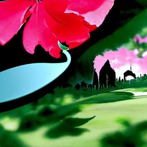 Rose in Studio Ghibli Style, Inspired by Earle