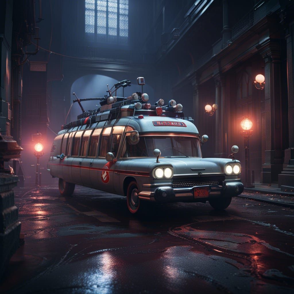 Ghostbusters Matte Painting in Deep Color