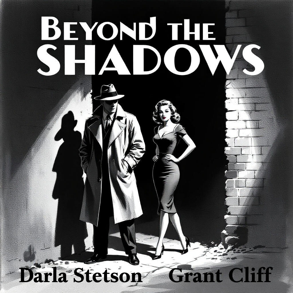 1950s Detective Film Noir Scene