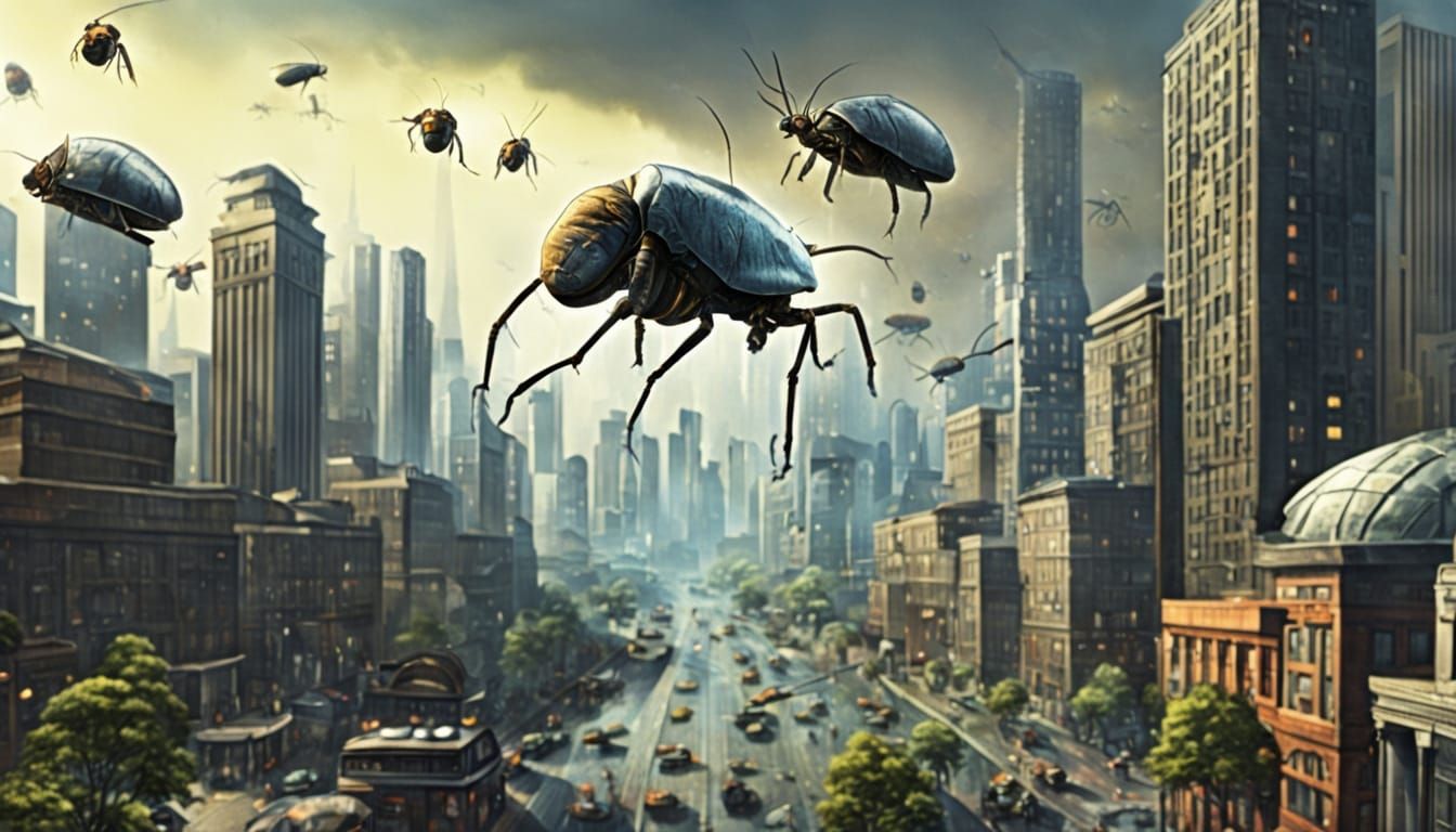 Carboniferous Insects Invade Modern City