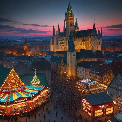 Oktoberfest Celebration in Munich: Fantasy Concept Art