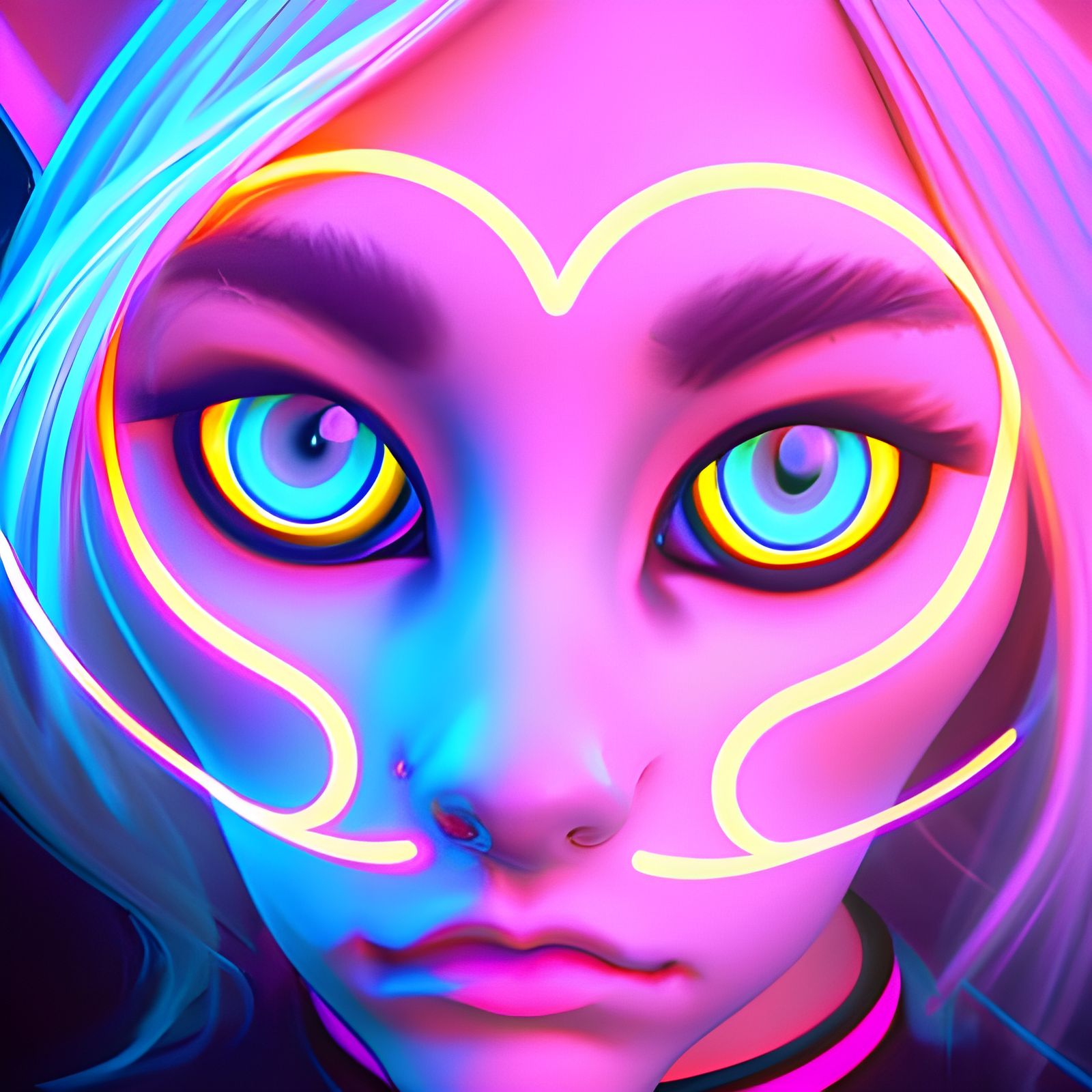 Neon Cats